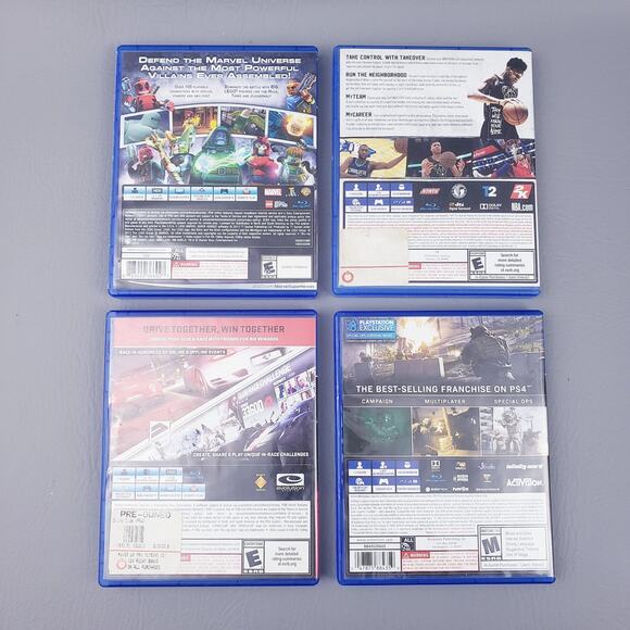 PS4 Game Lot - Lego Marvel, Call of Duty Modern Warfare, DriveClub, NBA2K19 - Picture 3 of 8